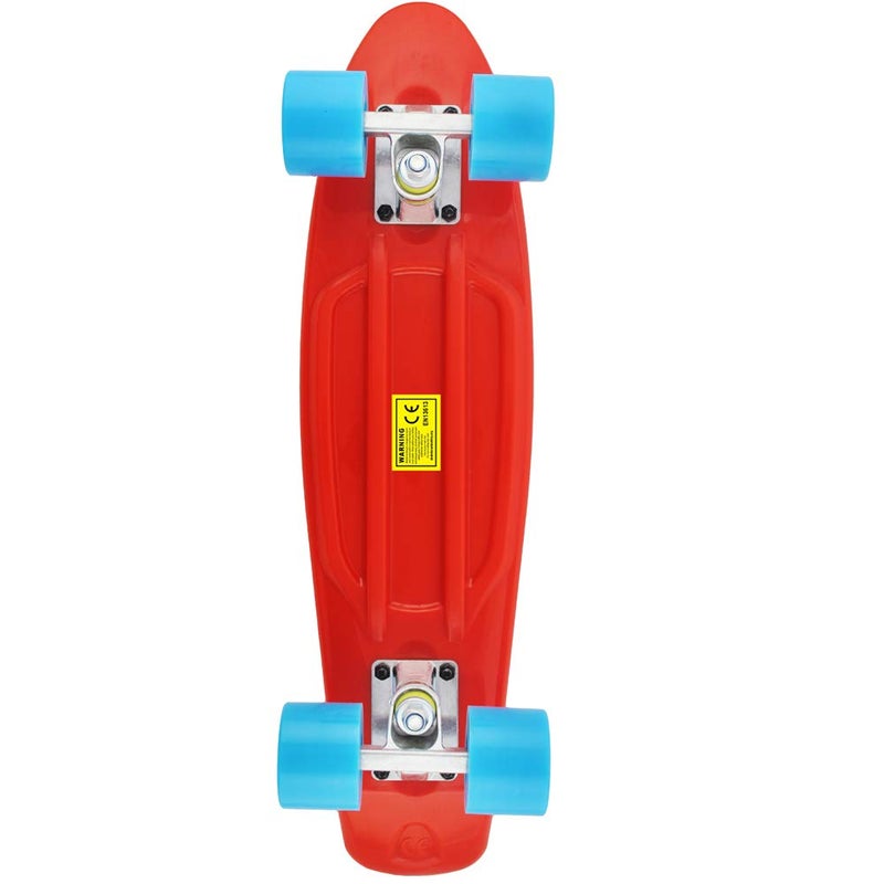 Meketec Skateboards Children 22 inch Complete Mini Criuser Kids Skateboard Toddler Board for Boys Girl Youth Beginners Teenagers Board Adults Patinetas Dog (Red Blue) - Image 3